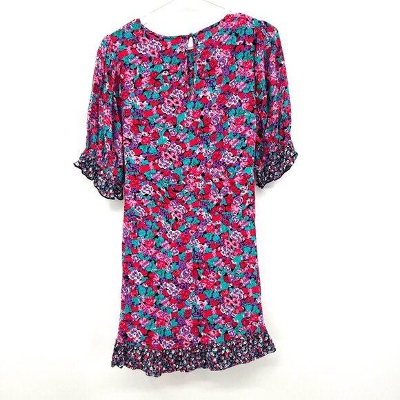 NWT Rixo for Target Mixed Floral Puff Sleeve Mini Dress Women's 10 - Picture 5 of 5